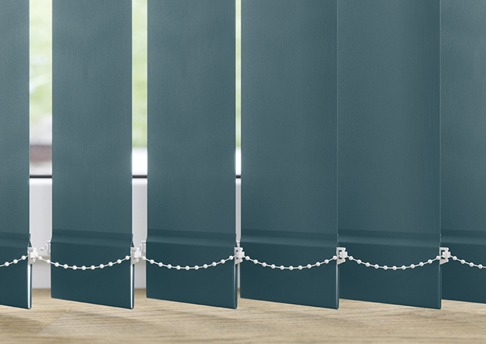 Roma, Teal - Vertical Blind Slats - Image 3